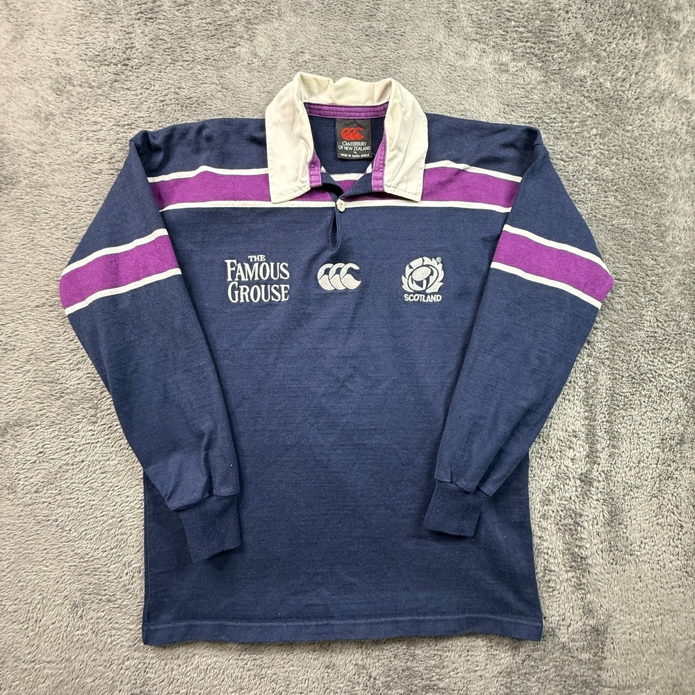 Vintage Scotland Rugby Union Home Shirt 2000-2002 Canterbury Mens L Sweatshirt
